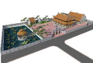 Quy hoạch cảnh quan , thiết kế kiến trúc các hang mục đình đền chùa Thanh vân