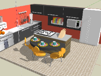 nội thất phòng bếp,phòng bếp,model su phòng bếp