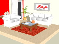 Sketchup mẫu thiết kế nội thất phòng khách mới
