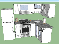 Tải model su nội thất phòng bếp