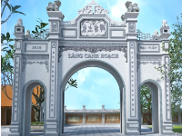 thiết kế cổng làng,Mẫu cổng làng,cổng làng 3 cửa,su cổng làng
