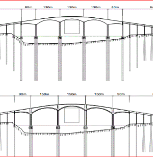 Thiết kế Bản vẽ Cầu vòm dây treo dạng lưới file pdf