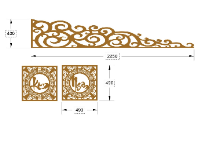 Thiết kế hoa văn cổng cắt cnc kim ngân