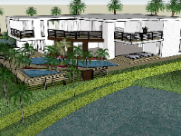 Thiết kế mẫu biệt thự nghỉ dưỡng 2 tầng model su