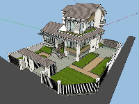 Thiết kế mẫu căn hộ villa 3 tầng kích thước 15x11.5m