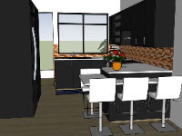 Thiết kế mẫu nội thất phòng bếp cực đẹp mode su