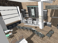 Thiết kế quán cafe hiện đại model su