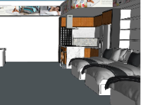 Thiết kế showroom nội thất phòng ngủ model su
