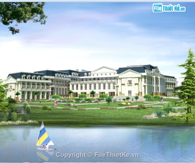 khu du lịch,kiến trúc khách sạn,Hồ Tuyền Lâm,khách sạn 5 sao