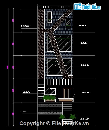 Bản vẽ chi tiết,Bản vẽ kiến trúc Nhà,Bản vẽ kiến trúc nhà phố,karaoke 5 x 16.3m