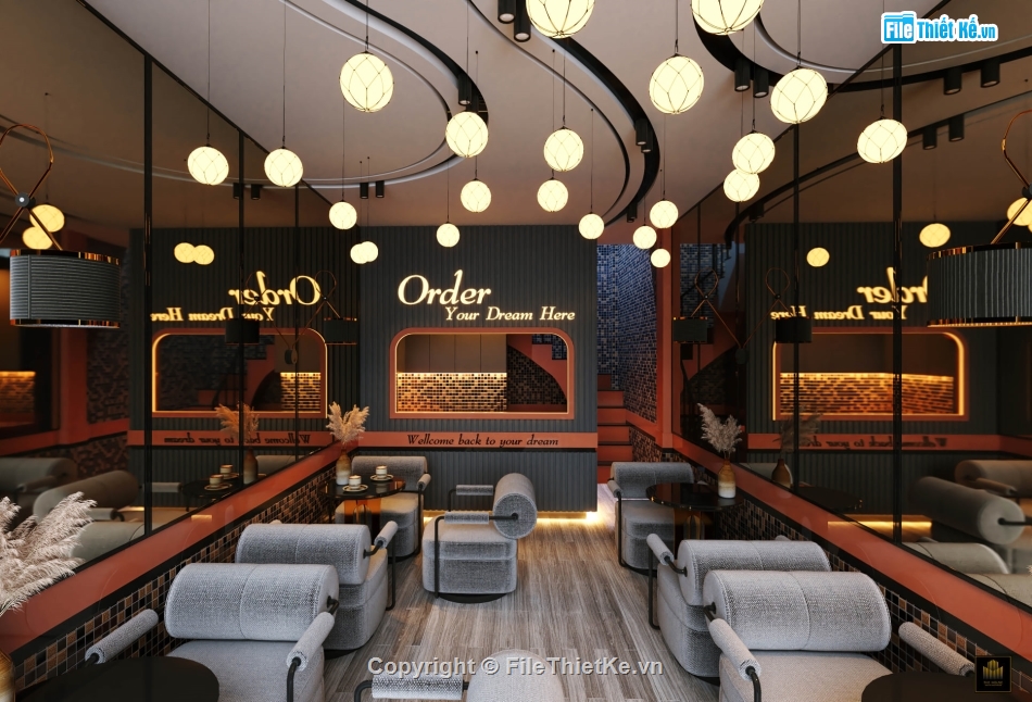 3dsu quán coffee,mẫu sketchup nội thất quán coffee,su thiết kế quán cà phê,model 3dsu dựng quán coffee