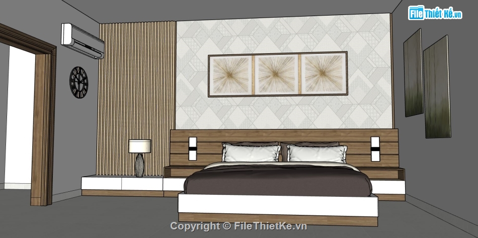 File sketchup phòng ngủ hiện đại,thiết kế phòng ngủ hiện đại,phòng ngủ sang trọng,thiết kế phòng ngủ đẹp