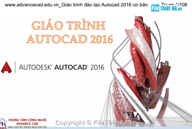 cad cơ bản,chi tiết,giáo trình,autocad,autocad 2016,hướng dẫn
