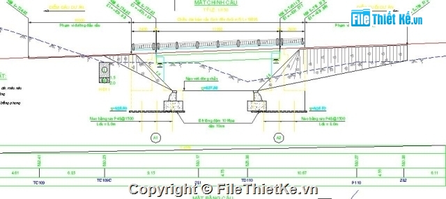 Hồ sơ thiết kế,cầu dầm I BTCT thường,cầu dầm I chiều dài nhịp 12m,cầu dầm,thiết kế cầu,bản vẽ cầu