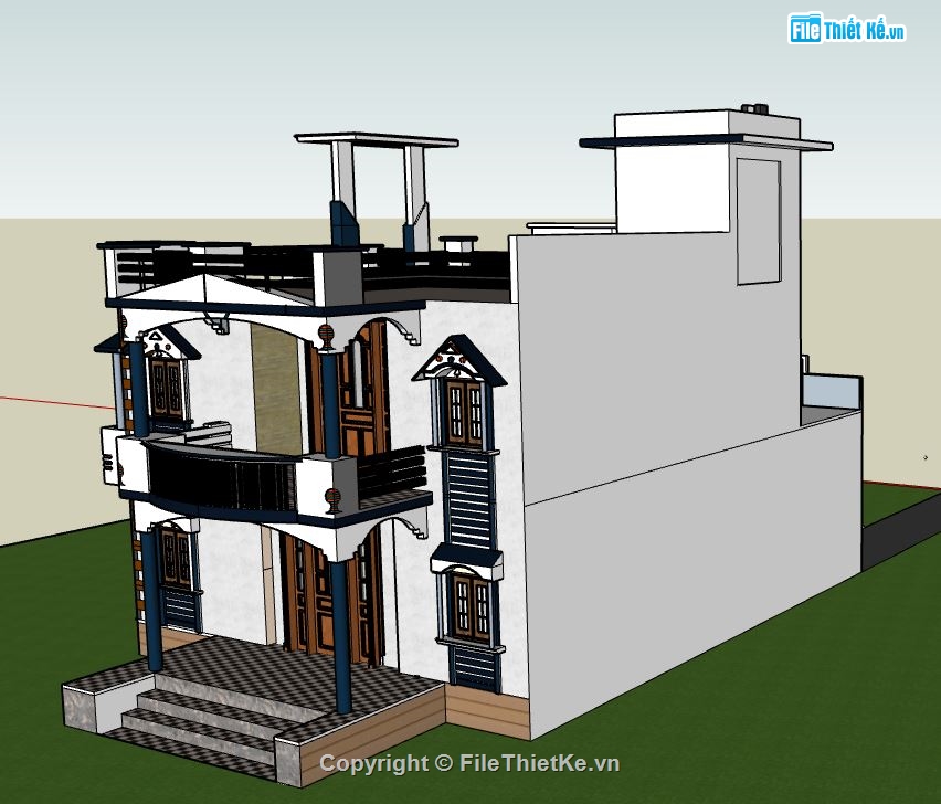 nhà 2 tầng,su nhà 2 tầng,model su nhà 2 tầng