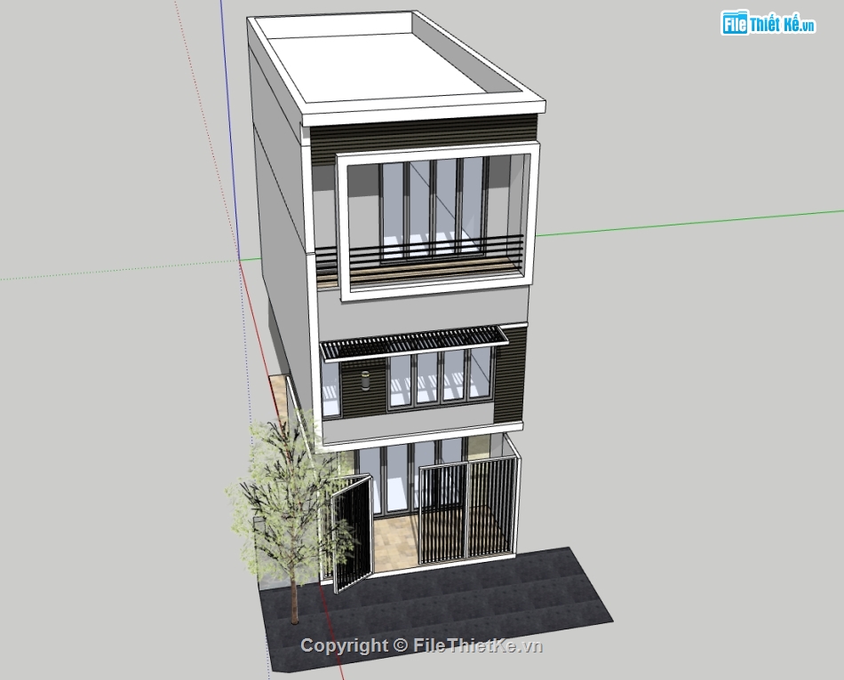 nhà phố 3 tầng,mẫu nhà 3 tầng,file nhà 3 tầng