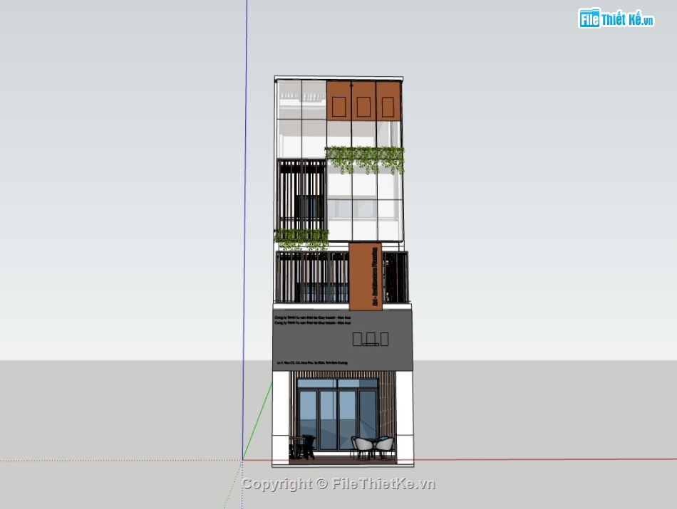 nhà 4 tầng,su nhà phố,sketchup nhà phố 4 tầng,su nhà phố 4 tầng