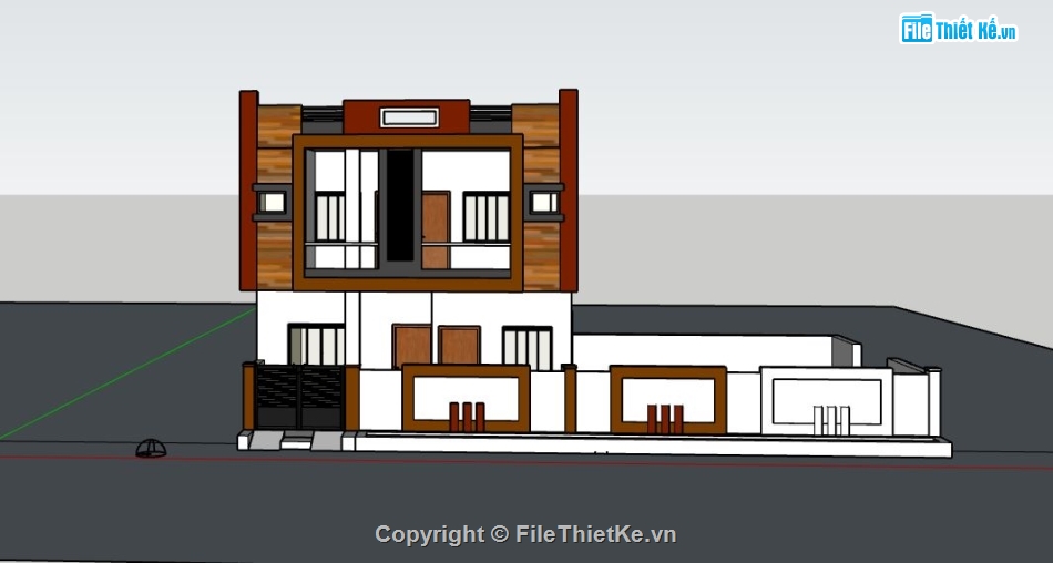 Nhà phố 2 tầng,model su nhà phố 2 tầng,sketchup nhà phố 2 tầng,nhà phố 2 tầng model su,file sketchup 2 tầng