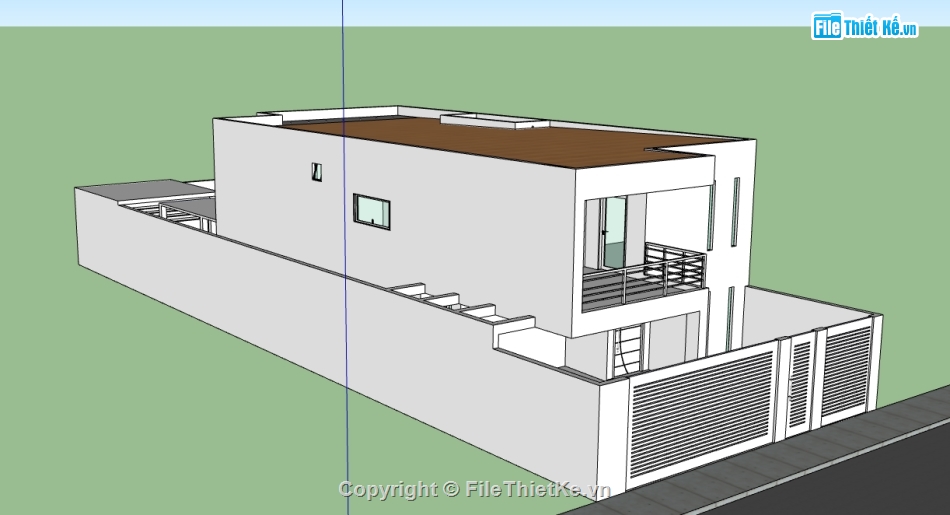 file sketchup nhà phố 2 tầng,model su  nhà phố 2 tầng,file su  nhà phố 2 tầng,sketchup nhà phố 2 tầng