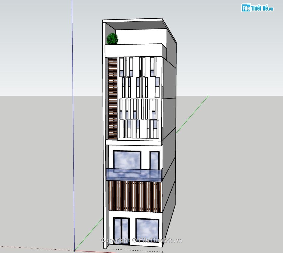Nhà phố 4 tầng,model su nhà phố 4 tầng,nhà phố 4 tầng file su,sketchup nhà phố 4 tầng,nhà phố 4 tầng file sketchup