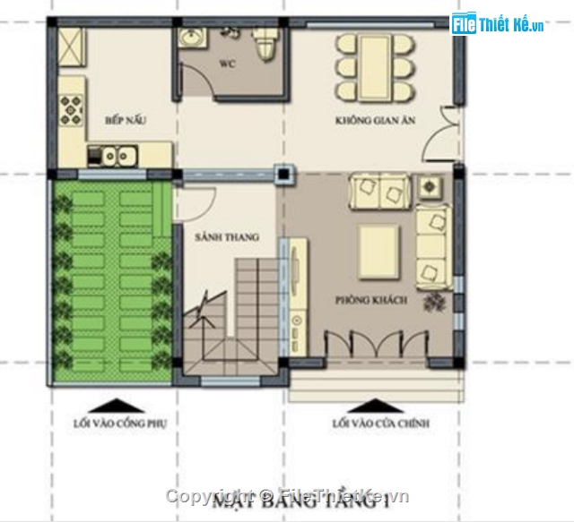 nhà 2 mặt tiền,Tài liệu  pdf,nhà phố 2 mặt tiền,Thiết kế nhà phố