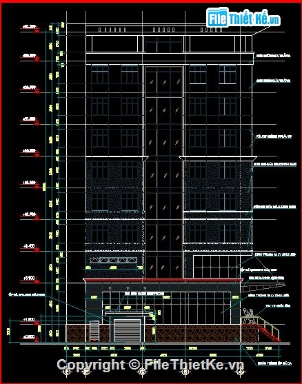 kiến trúc khách sạn,bản vẽ khách sạn,kết cấu khách sạn,khách sạn ở Nha Trang,khách sạn 10 tầng,Thiết kế kiến trúc