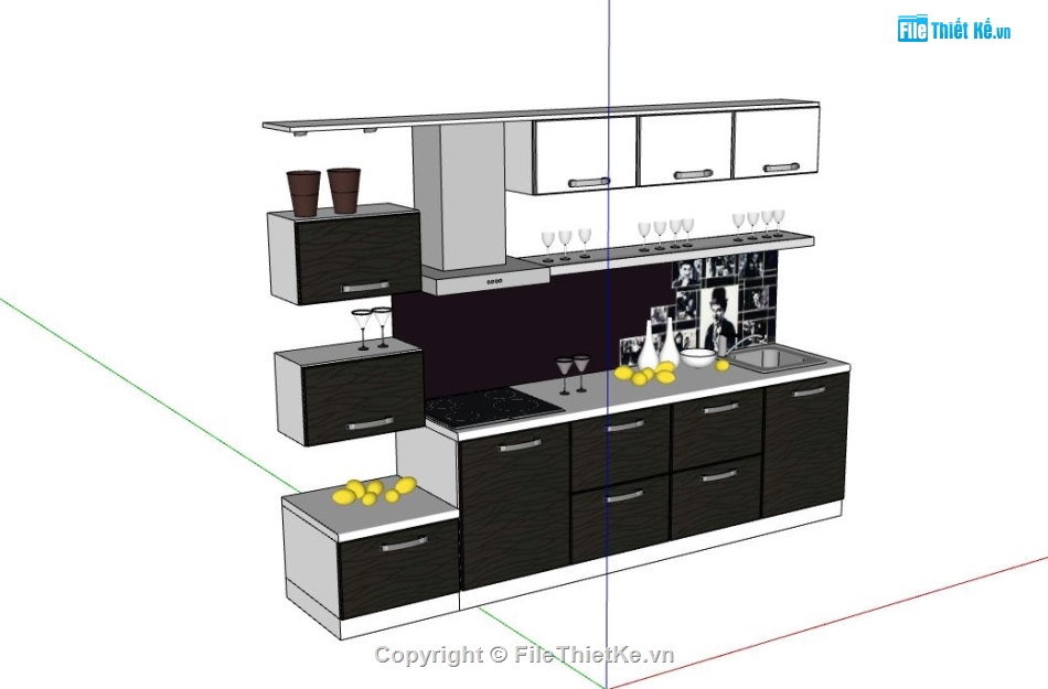 Thiết kế nội thất phòng bếp,model bếp,Thiết kế nội thất,nội thất phòng bếp