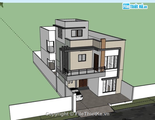 Nhà phố 2 tầng,model su nhà phố 2 tầng,sketchup nhà phố 2 tầng,nhà phố 2 tầng file su,nhà phố 2 tầng sketchup