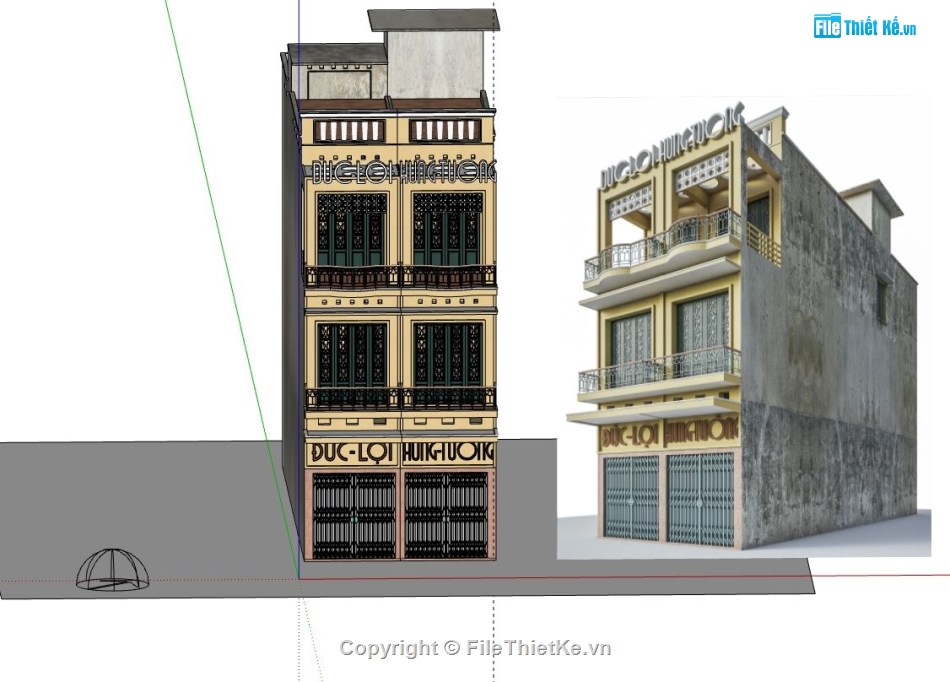 nhà phố 3 tầng,model su nhà phố 3 tầng,thiết kế nhà phố 3 tầng