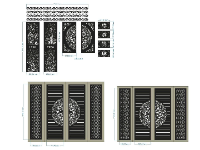 3 kích thước cổng 4 cánh cnc