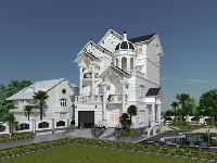 3D Scenes Sketchup VILLA Biệt thự lâu đài