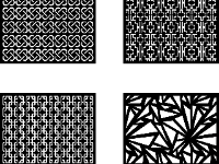 4 mẫu vách đẹp cnc 2d