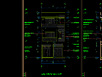 Autocad bản vẽ nhà phố 3 tầng hiện đại 6x15m