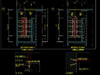 Autocad chi tiết lan can cầu thang nhà xưởng 3 tầng