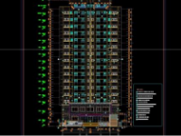 Autocad Chung cư 17 tầng 1 hầm 22.3x28m