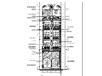 Autocad Nhà phố tân cổ điển 4 tầng nổi 1 tầng hầm kích thước 6.4x20.5m