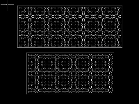 Autocad vách ngăn cnc họa tiết tròn