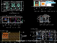 Bài thi cad thiết kế nội thất văn phòng chủ đề kết hợp nhà phố với nội thất