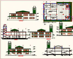 nhà thờ hồi giáo,cad nhà thờ,file cad nhà thờ đẹp