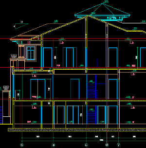 Bản autocad thiết kế nhà 3 tầng đầy đủ chi tiết