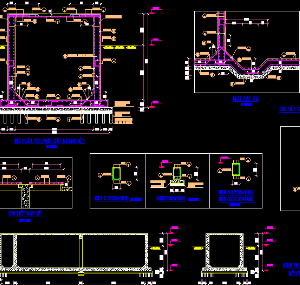 Bản cad kết cấu hạng mục công trình phụ đầy đủ chi tiết cho các bạn tham khảo