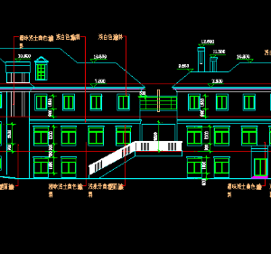 Bản cad kiến trúc tòa nhà thương mại đầy đủ chi tiết đẹp