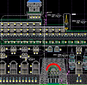 Bản cad mẫu thiết kế nhà casino Elevations