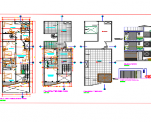 Bản cad thiết kế,nhà 3 tầng,cad nhà đẹp