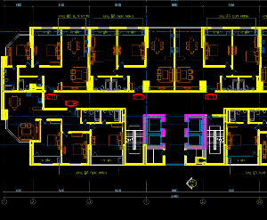 Bản cad thiết kế chung cư 30 tầng