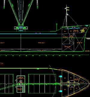 tầu thủy,tầu 3800 tấn,cad tầu thủy