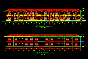 Bản cad thiết kế trường tiểu học