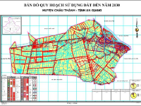 Bản đồ quy hoạch sử dụng đất huyện Châu Thành, An Giang