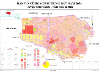 Bản đồ quy hoạch sử dụng đất huyện Tân Phước, Tiền Giang mới nhất đến năm 2030