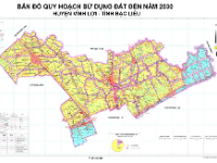 Bản đồ quy hoạch sử dụng đất huyện Vĩnh Lợi, Bạc Liêu